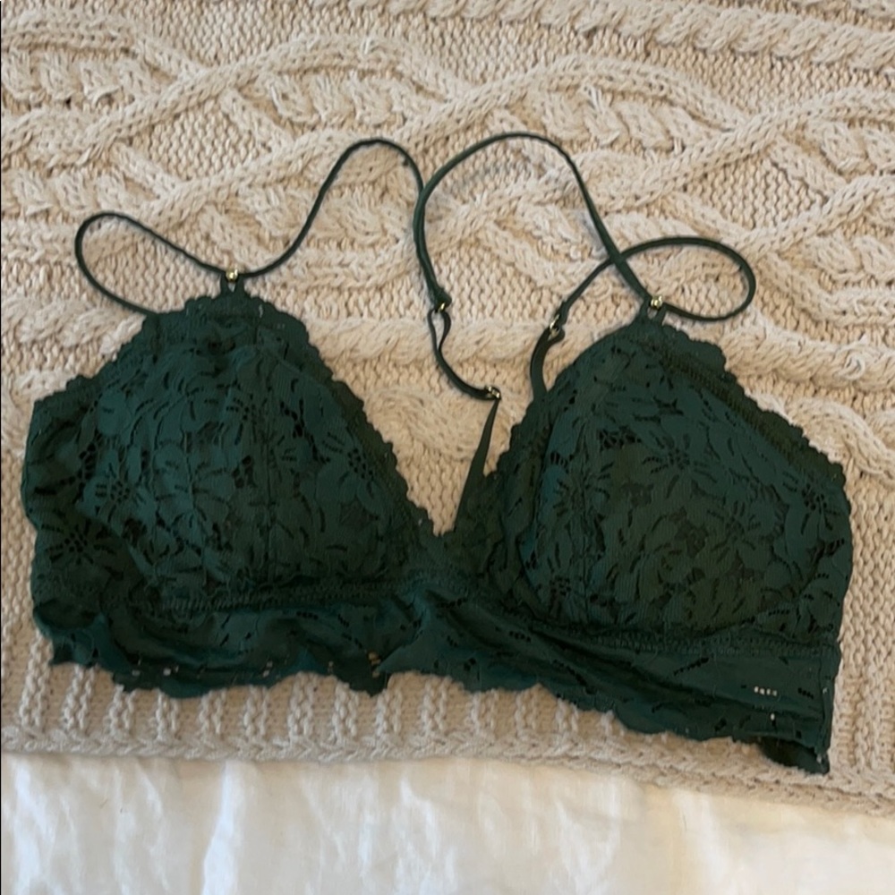 Aerie Garden Lace Green Bralette